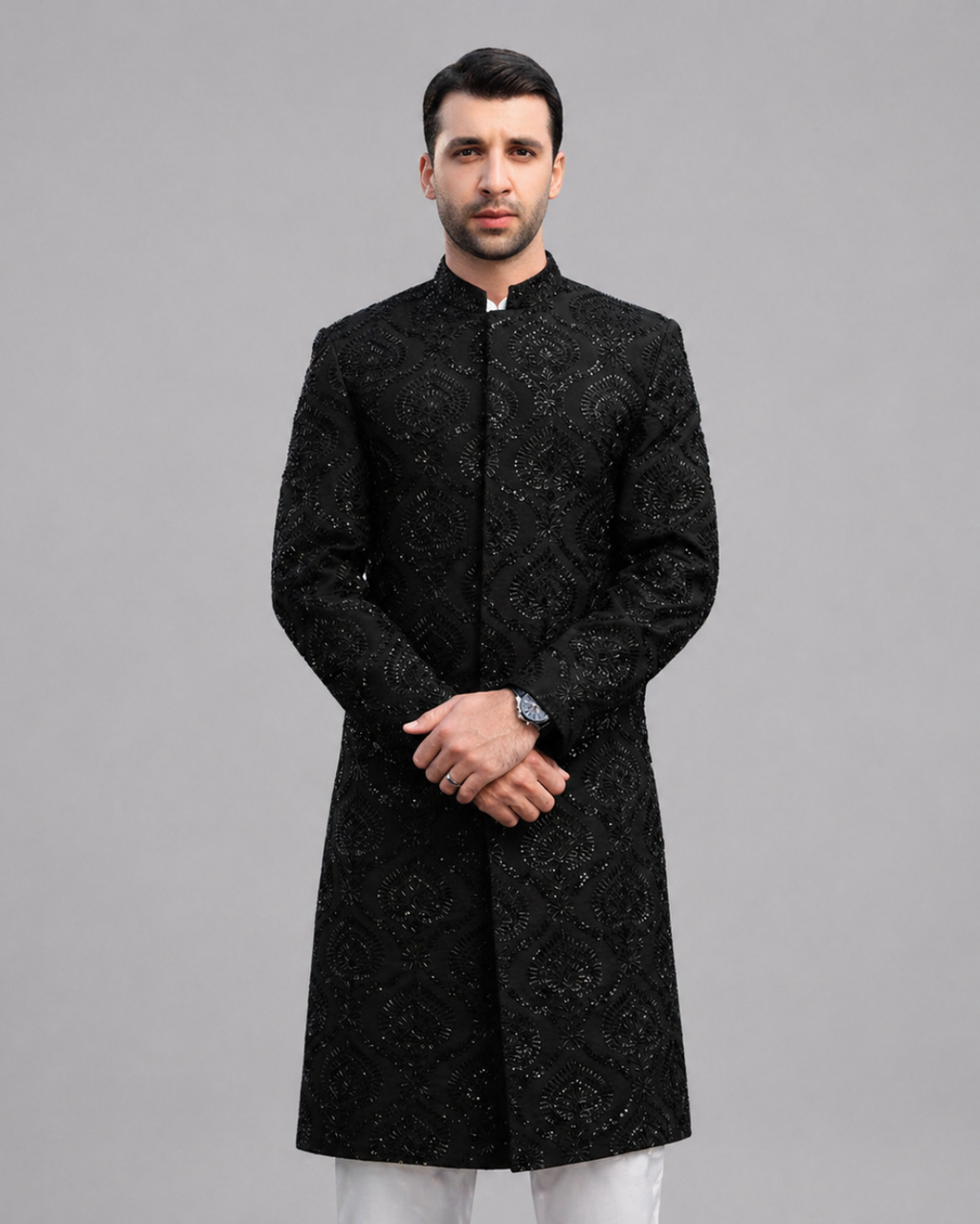 Jehangir Black Sherwani
