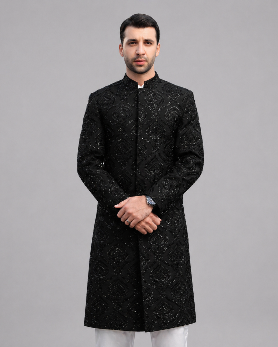 Jehangir Black Sherwani