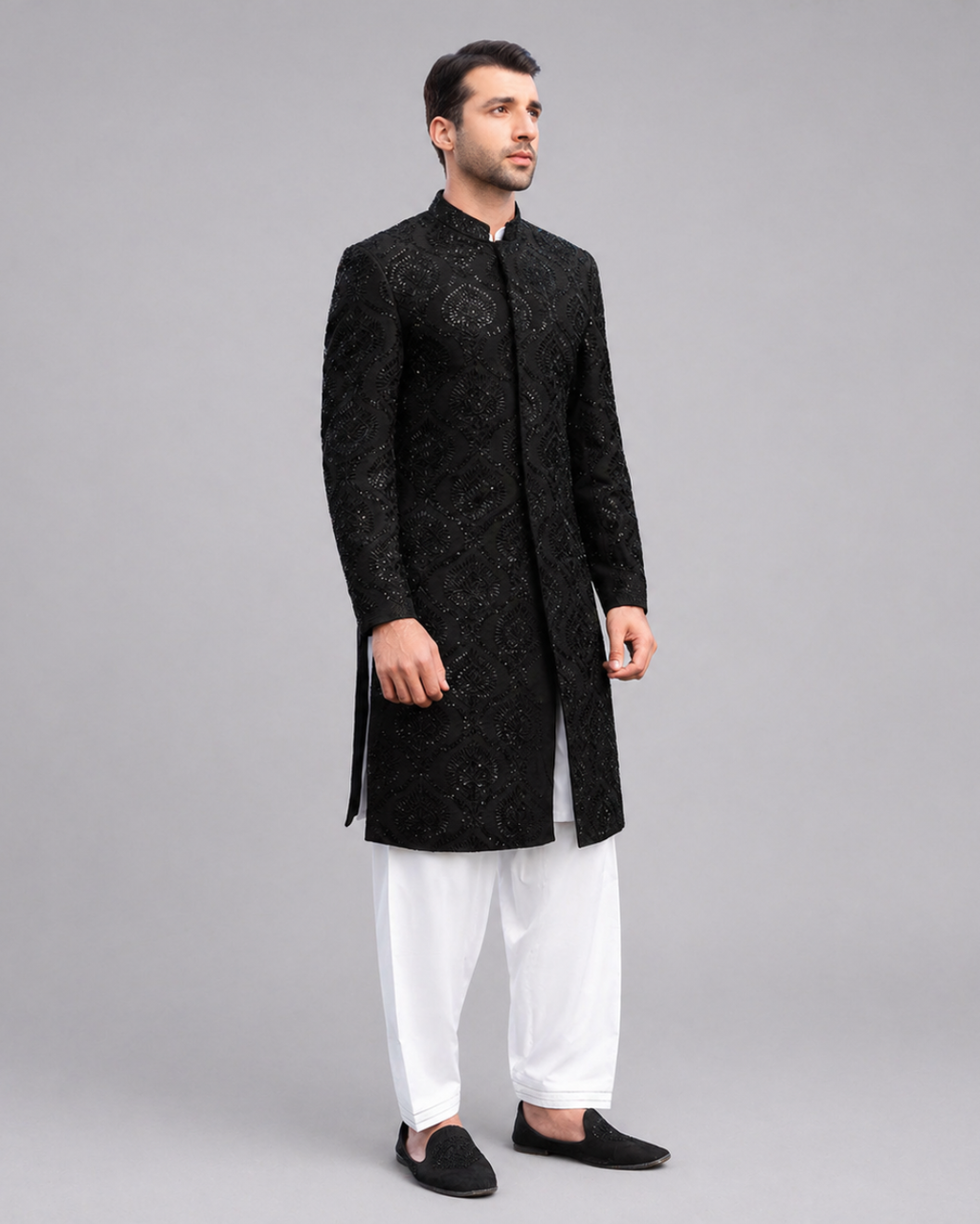 Jehangir Black Sherwani