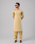 Nushki Gold Kameez Shalwar