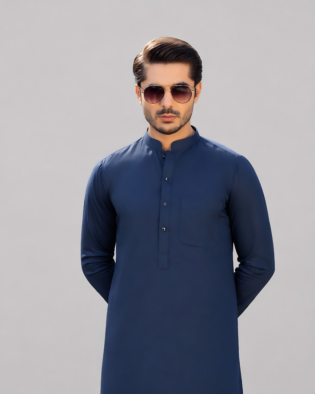 Oceanic Blue Kameez Shalwar