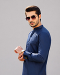 Oceanic Blue Kameez Shalwar