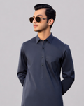 Charcoal Grey Kameez Shalwar