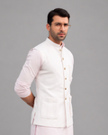 White Gold Waist Coat