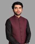 Maroon Waist Coat