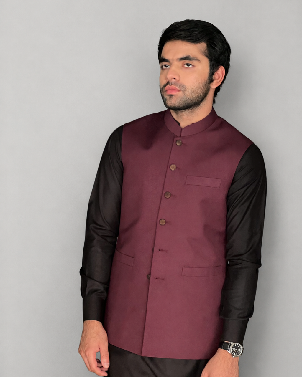 Maroon Waist Coat
