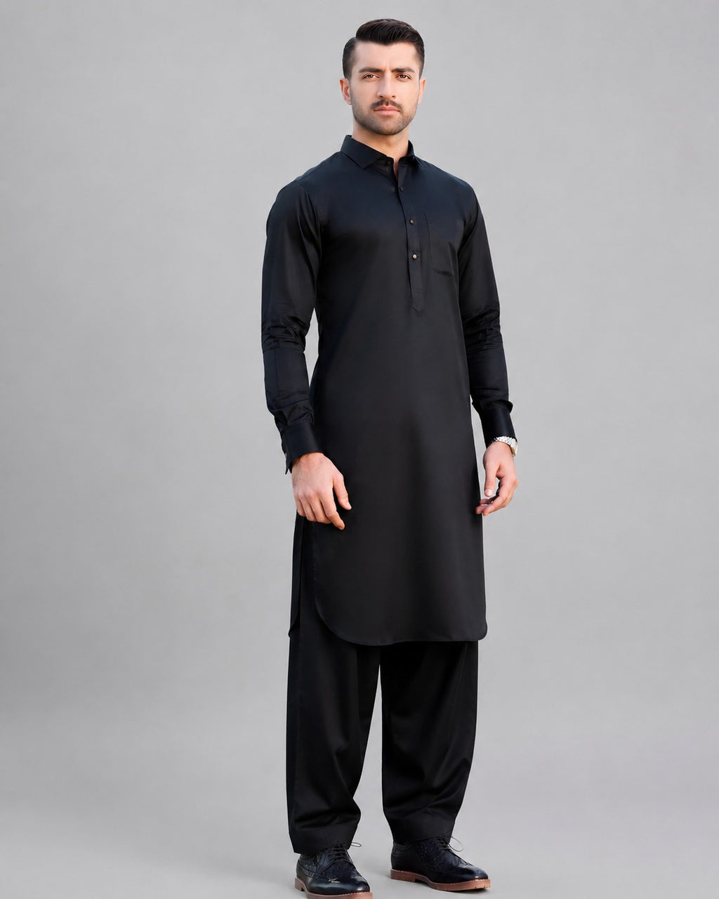 Galaxy Black Kameez Shalwar